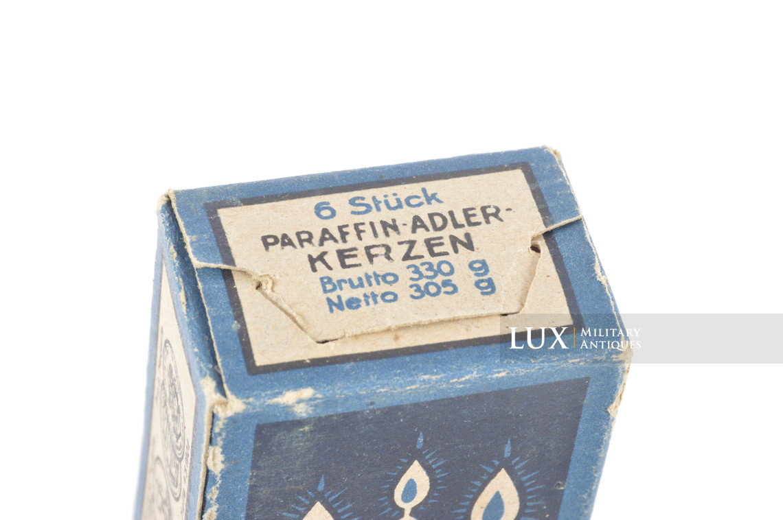WWII German unused paraffin candle set, « Adler Kerzen » - photo 13