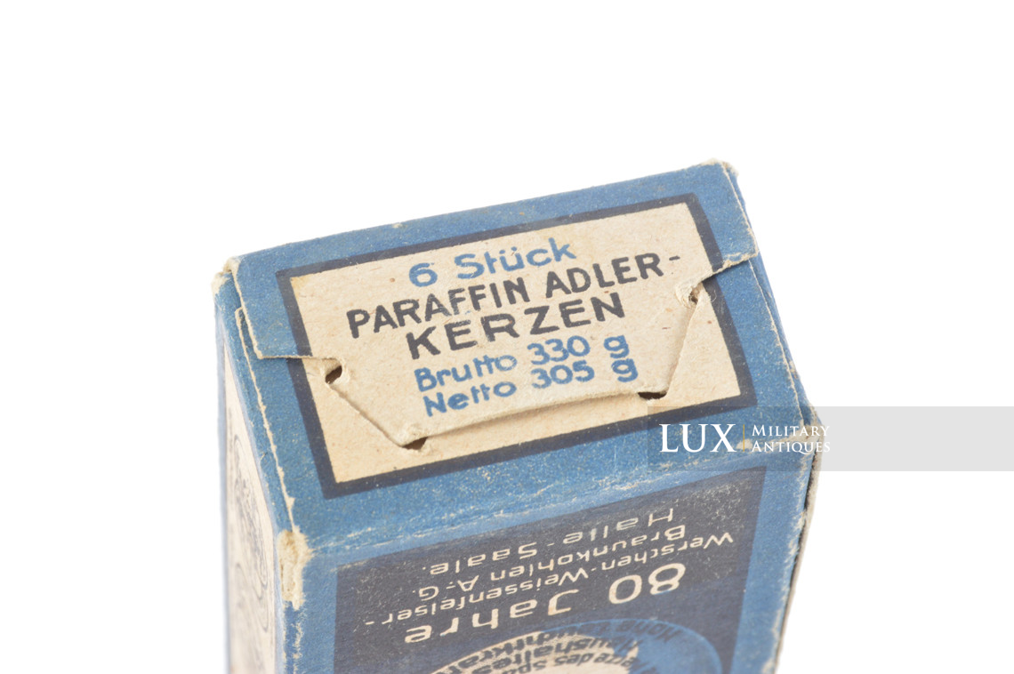 WWII German unused paraffin candle set, « Adler Kerzen » - photo 14