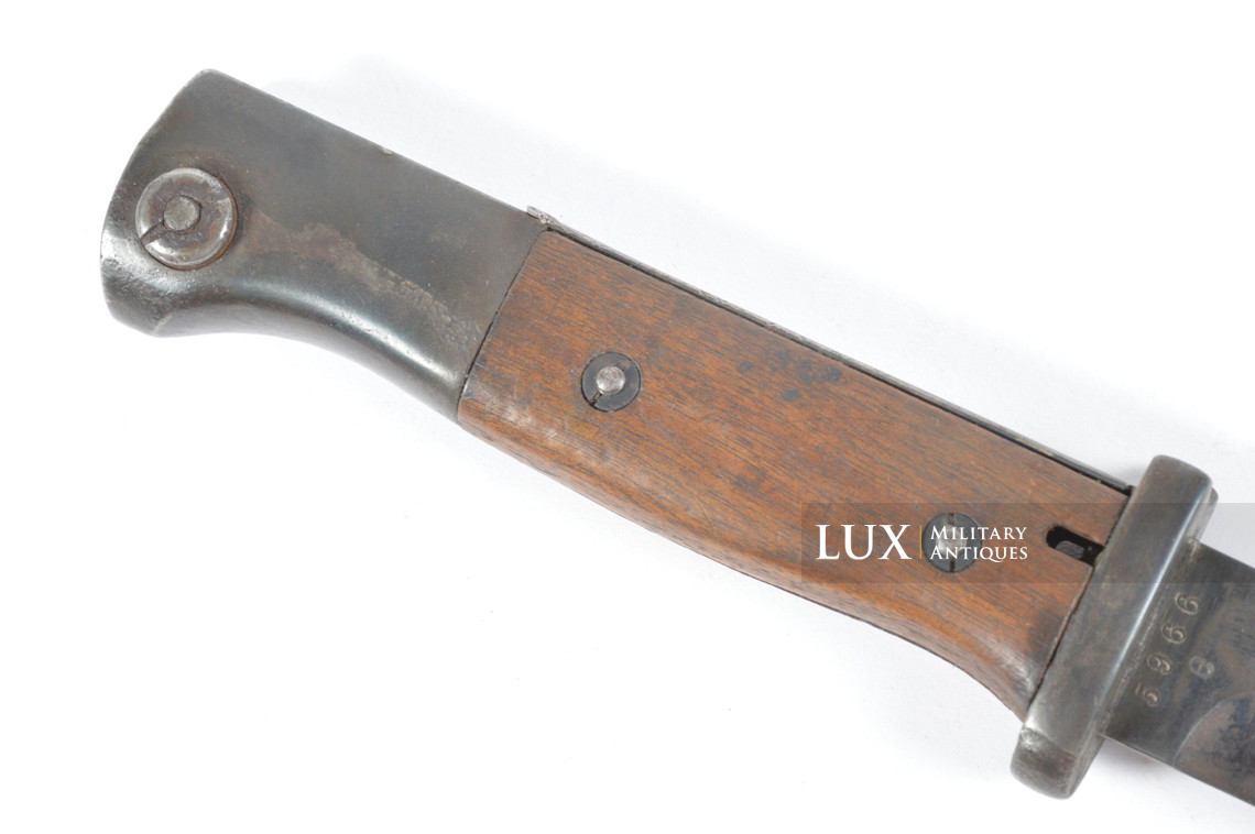 Baïonnette allemande 98k précoce avec gousset en cuir et dragonne, régimenté, « 1938 » - photo 22