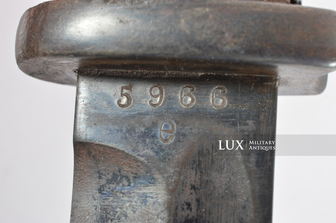 Baïonnette allemande 98k précoce avec gousset en cuir et dragonne, régimenté, « 1938 » - photo 30