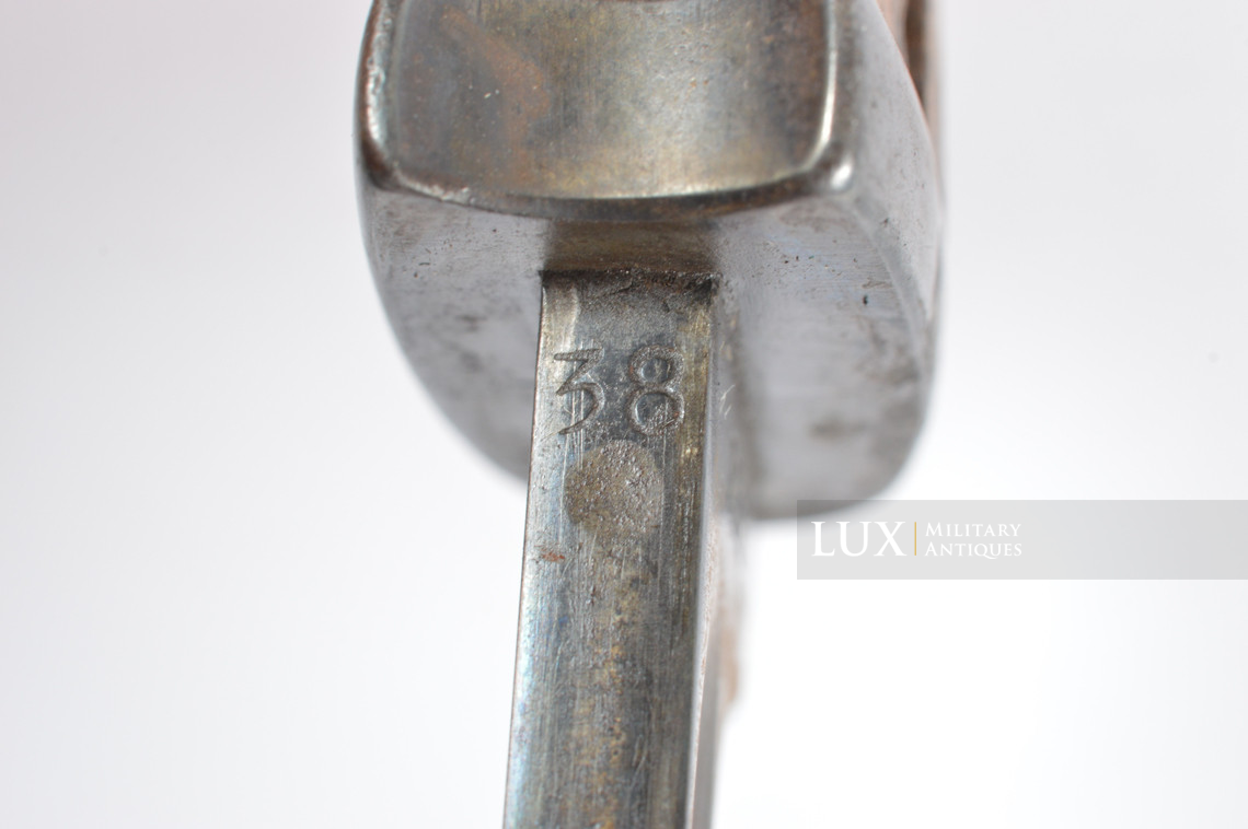 Baïonnette allemande 98k précoce avec gousset en cuir et dragonne, régimenté, « 1938 » - photo 32