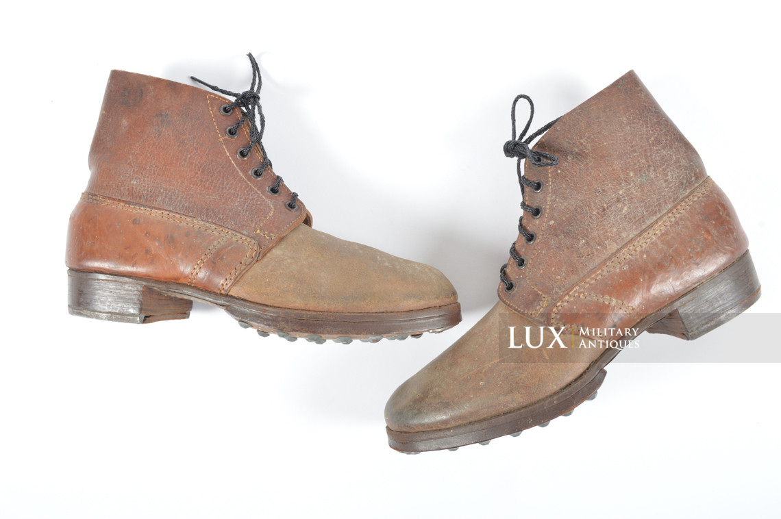 Late-war German low ankle combat boots, « RBNr / Solidus » - photo 7