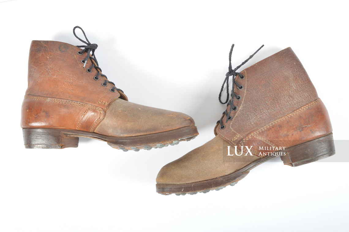 Late-war German low ankle combat boots, « RBNr / Solidus » - photo 7