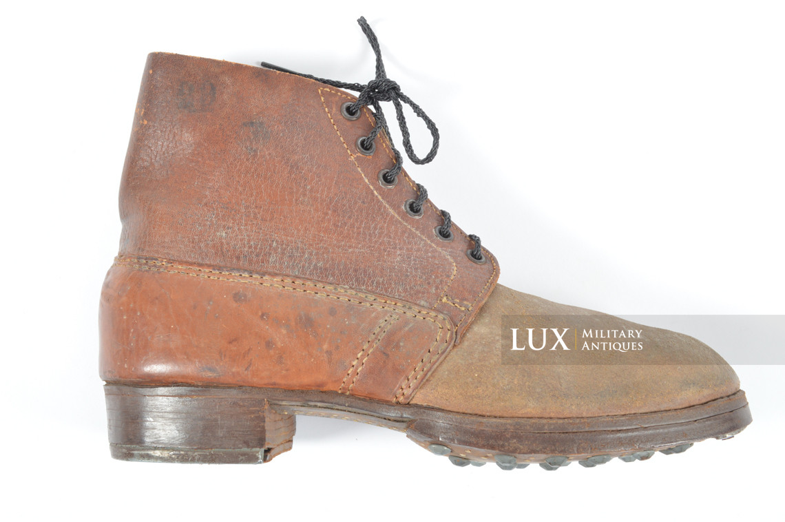 Late-war German low ankle combat boots, « RBNr / Solidus » - photo 8