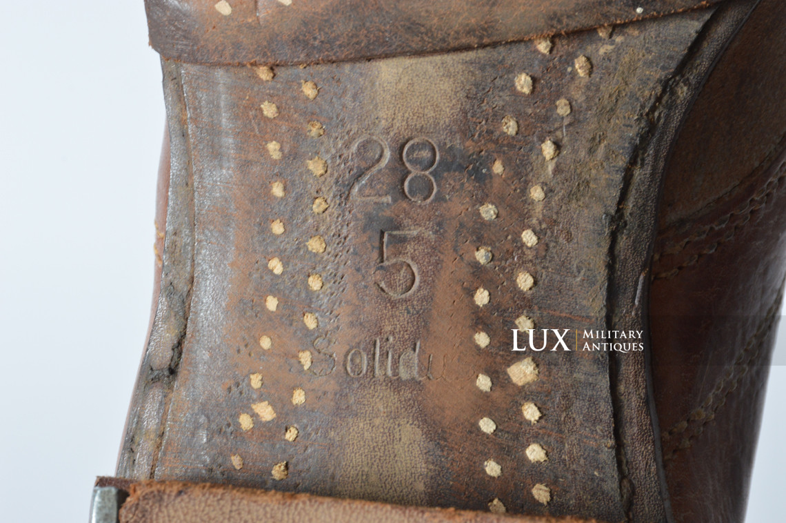 Late-war German low ankle combat boots, « RBNr / Solidus » - photo 22