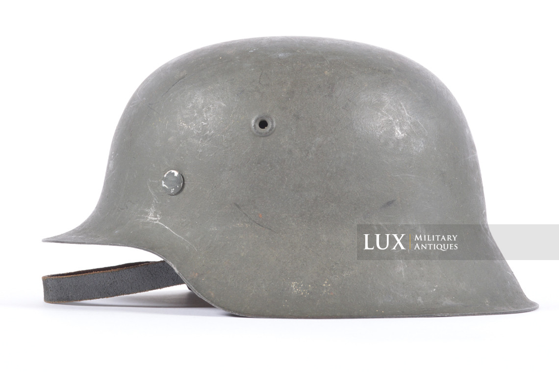 Very rare M42 German Heer / Waffen-SS combat helmet, « qvl66 » - photo 4