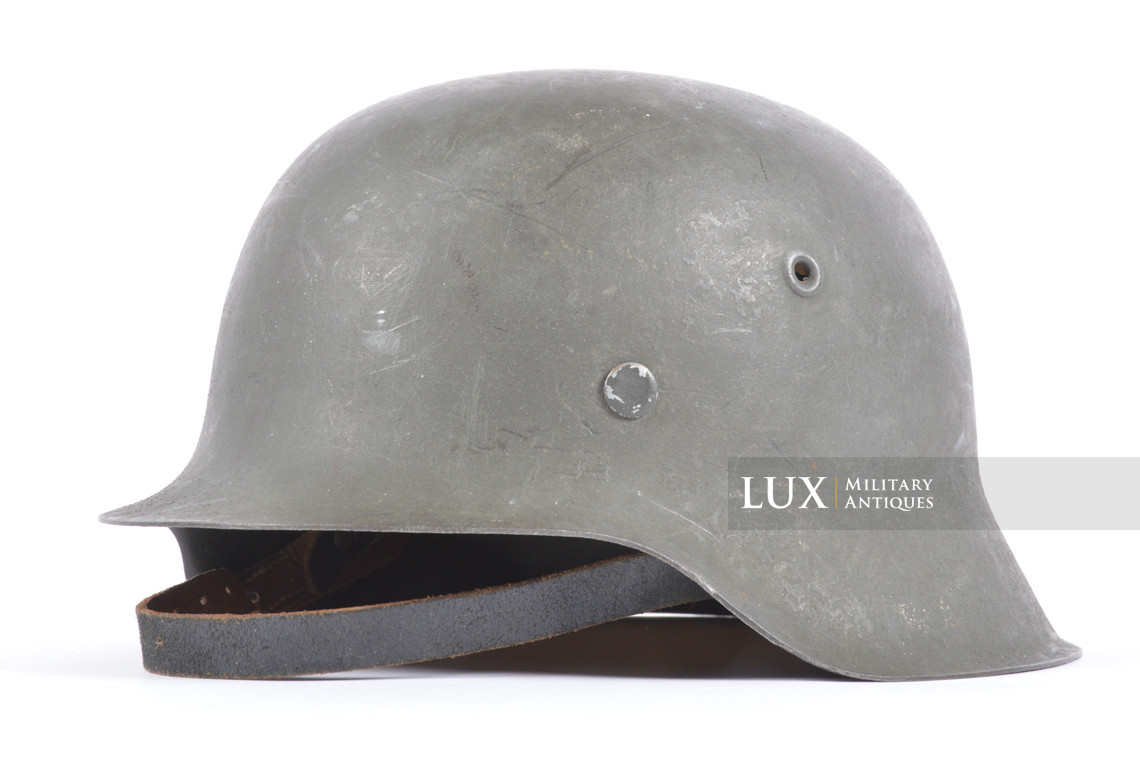 Very rare M42 German Heer / Waffen-SS combat helmet, « qvl66 » - photo 7