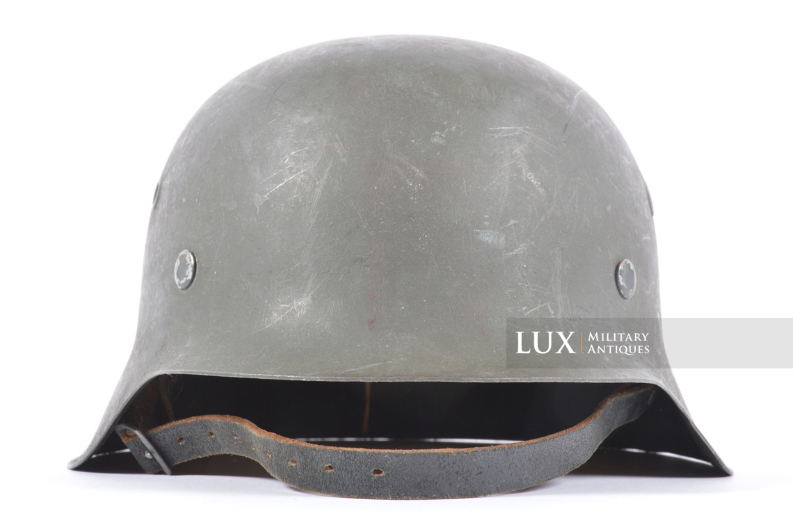 Very rare M42 German Heer / Waffen-SS combat helmet, « qvl66 » - photo 8