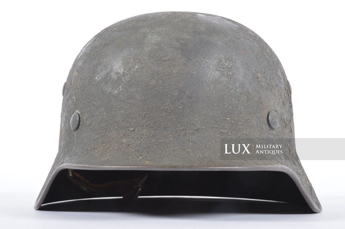 M35 Luftwaffe heavy textured sawdust camouflage combat helmet, « Q64 » - photo 8
