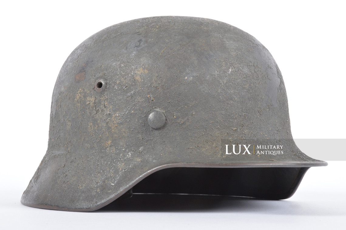 M35 Luftwaffe heavy textured sawdust camouflage combat helmet, « Q64 » - photo 9