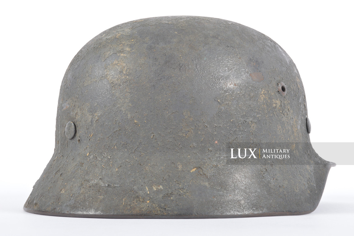 M35 Luftwaffe heavy textured sawdust camouflage combat helmet, « Q64 » - photo 11