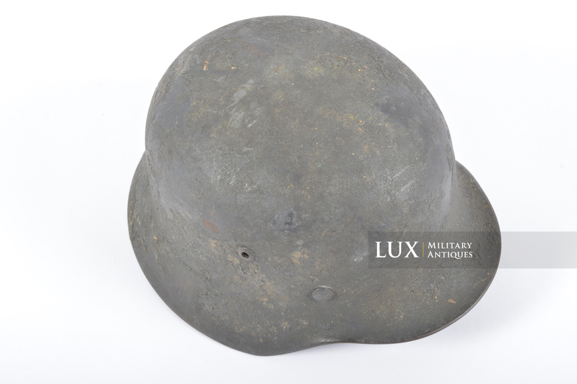 M35 Luftwaffe heavy textured sawdust camouflage combat helmet, « Q64 » - photo 15