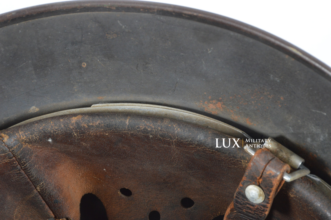 M35 Luftwaffe heavy textured sawdust camouflage combat helmet, « Q64 » - photo 43