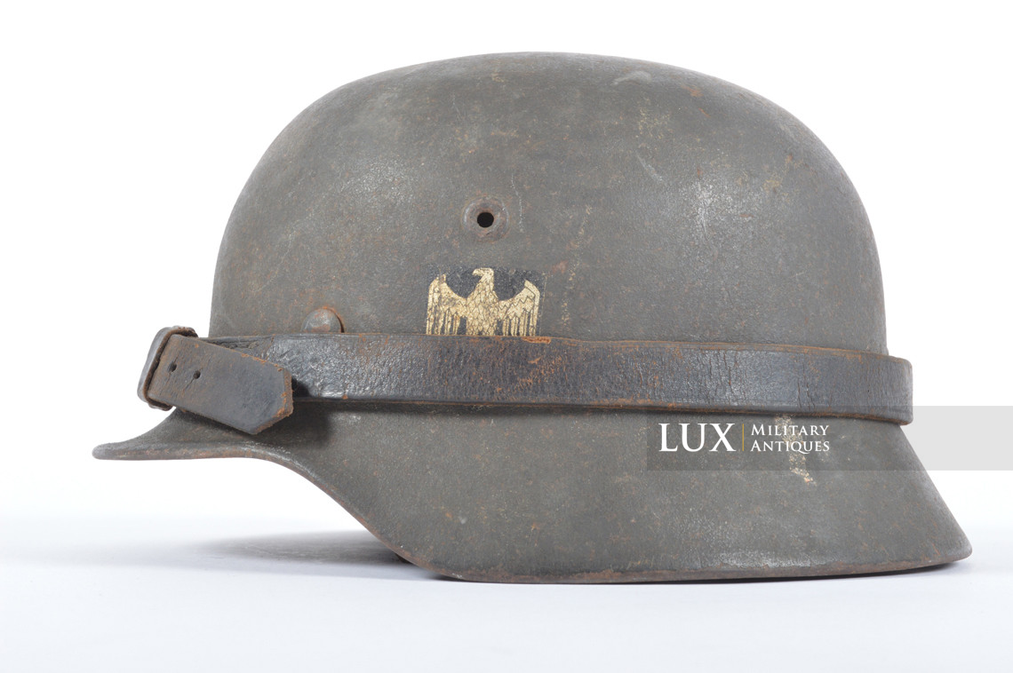 Casque allemand M40 Heer avec système de transport en cuir réglementaire - photo 4