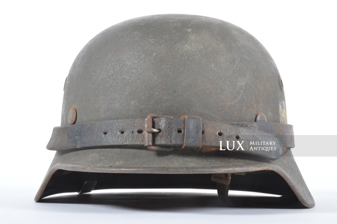 Casque allemand M40 Heer avec système de transport en cuir réglementaire - photo 9