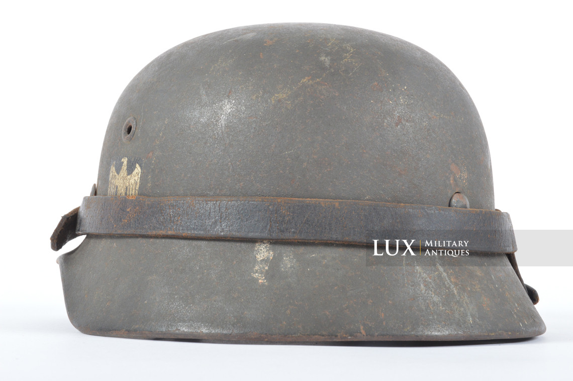 Casque allemand M40 Heer avec système de transport en cuir réglementaire - photo 14