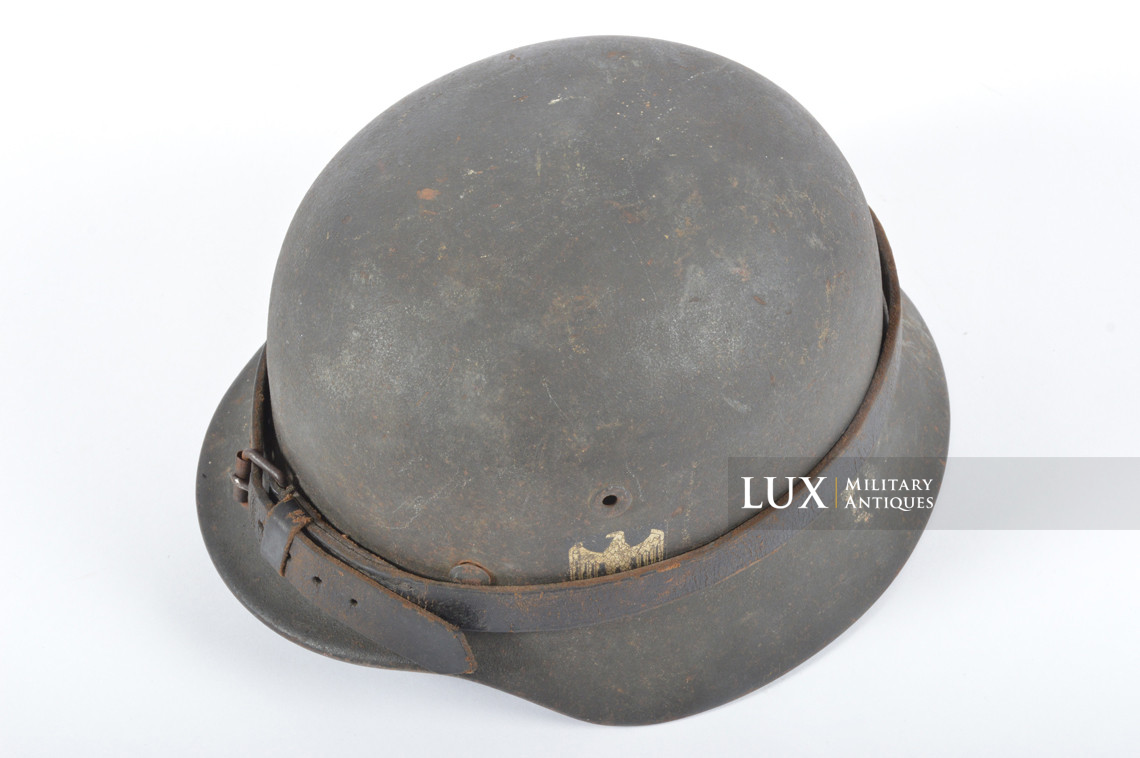 Casque allemand M40 Heer avec système de transport en cuir réglementaire - photo 15