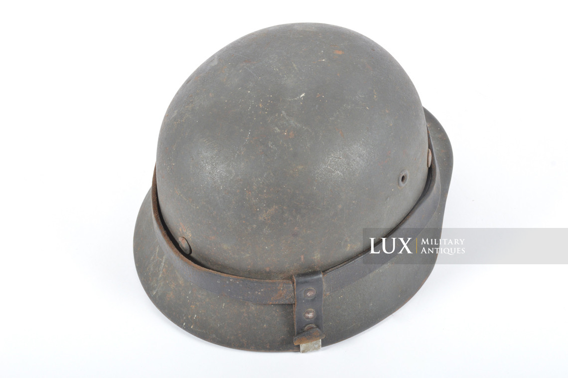 Casque allemand M40 Heer avec système de transport en cuir réglementaire - photo 17