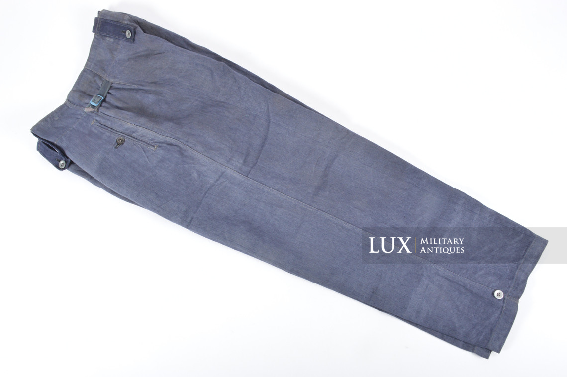 Pantalon M43 Luftwaffe en treillis bleu , « RBNr » - photo 4