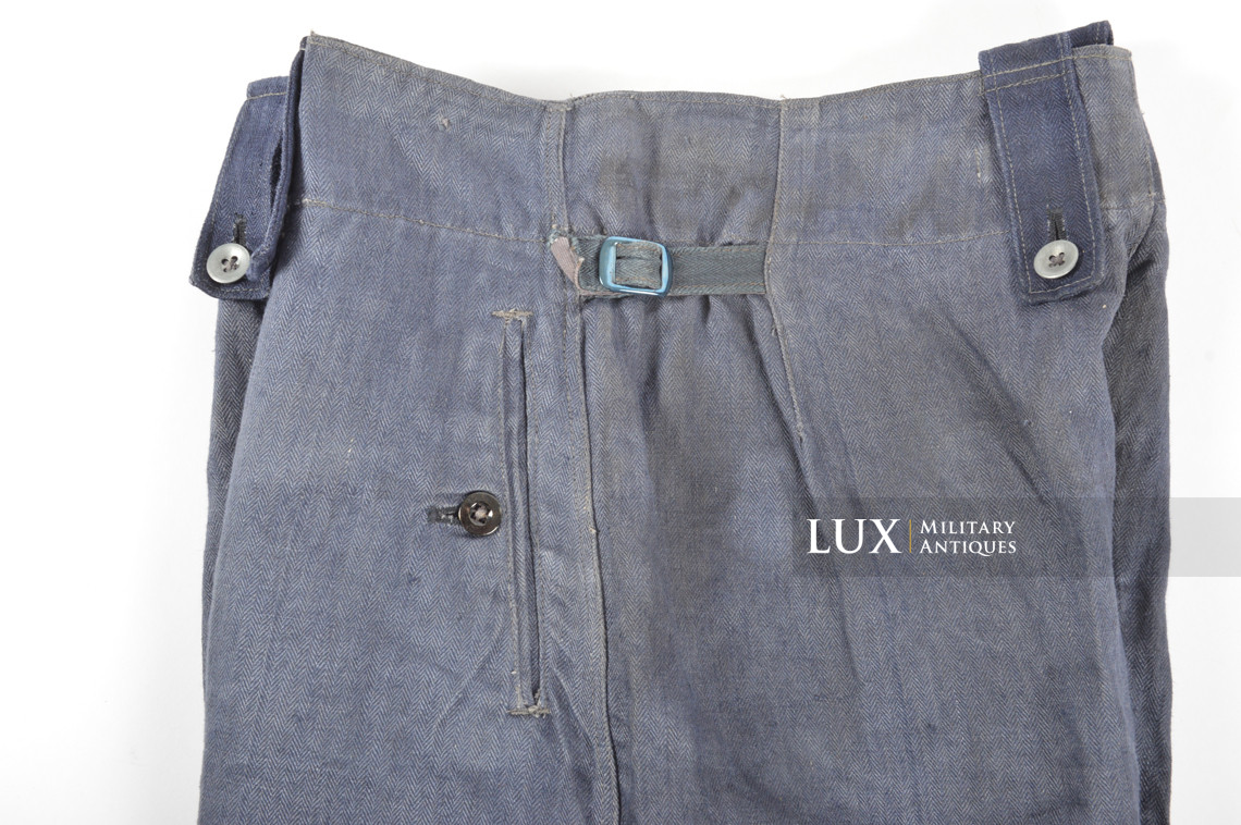 Pantalon M43 Luftwaffe en treillis bleu , « RBNr » - photo 7