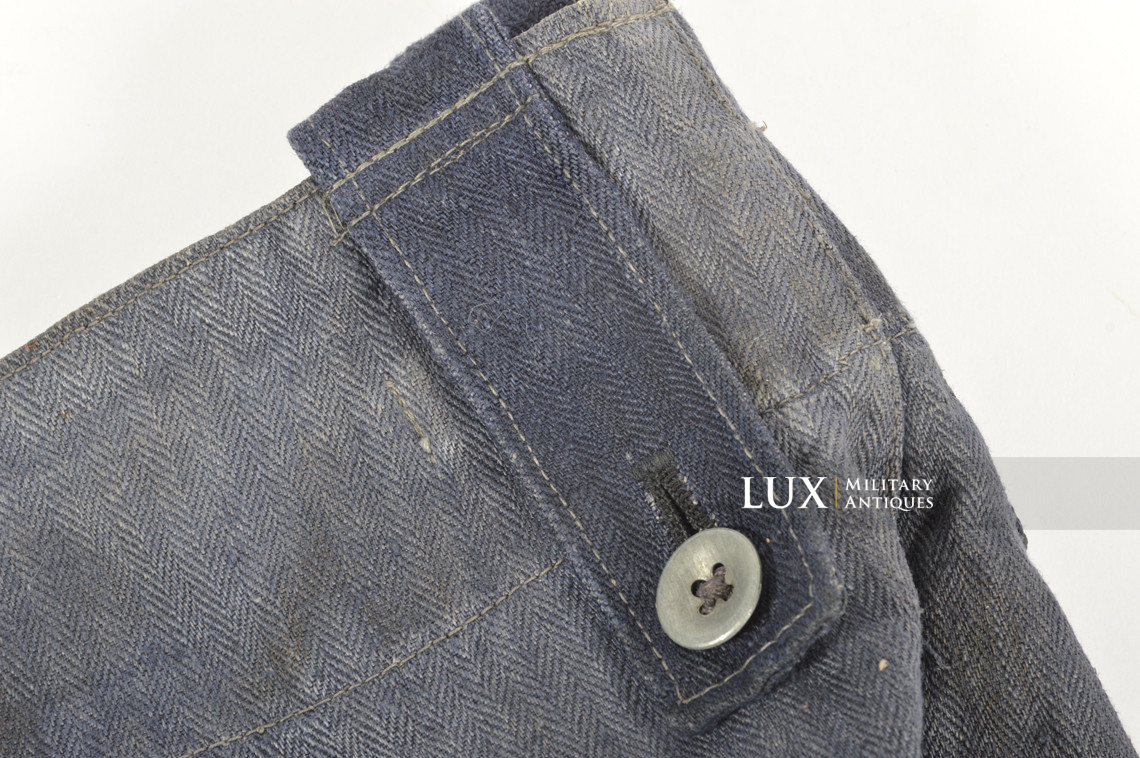 Pantalon M43 Luftwaffe en treillis bleu , « RBNr » - photo 9