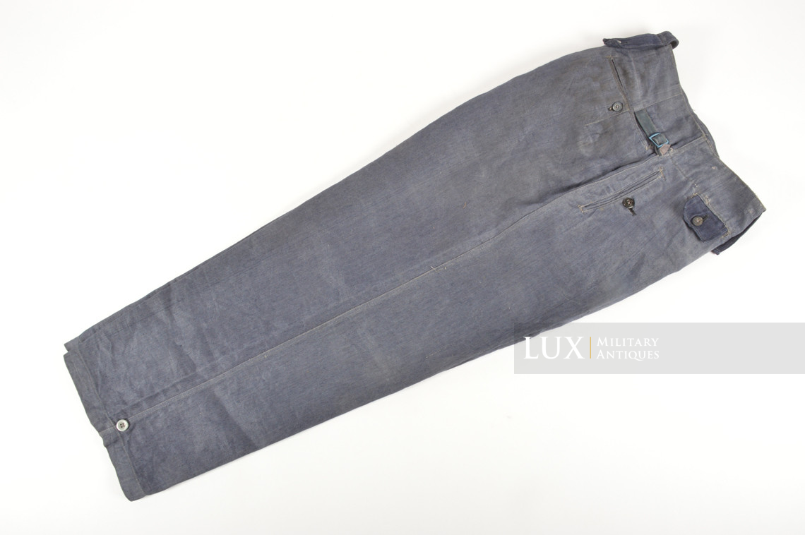 Pantalon M43 Luftwaffe en treillis bleu , « RBNr » - photo 11