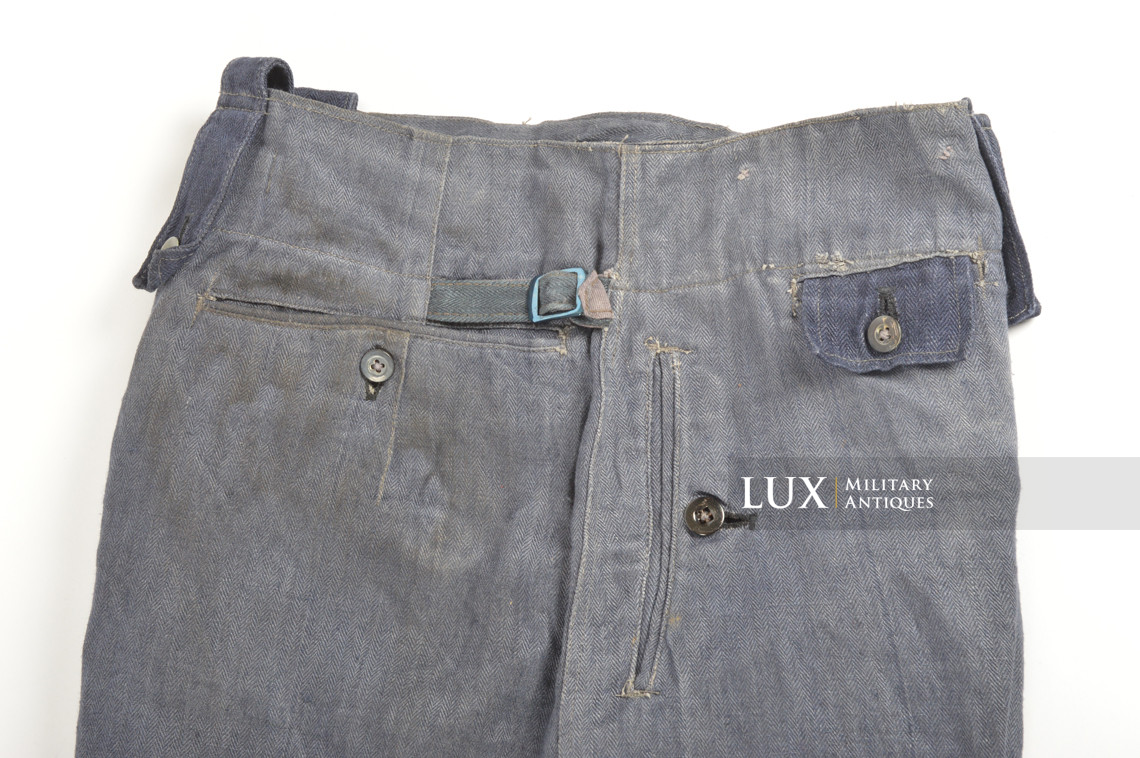 Pantalon M43 Luftwaffe en treillis bleu , « RBNr » - photo 12