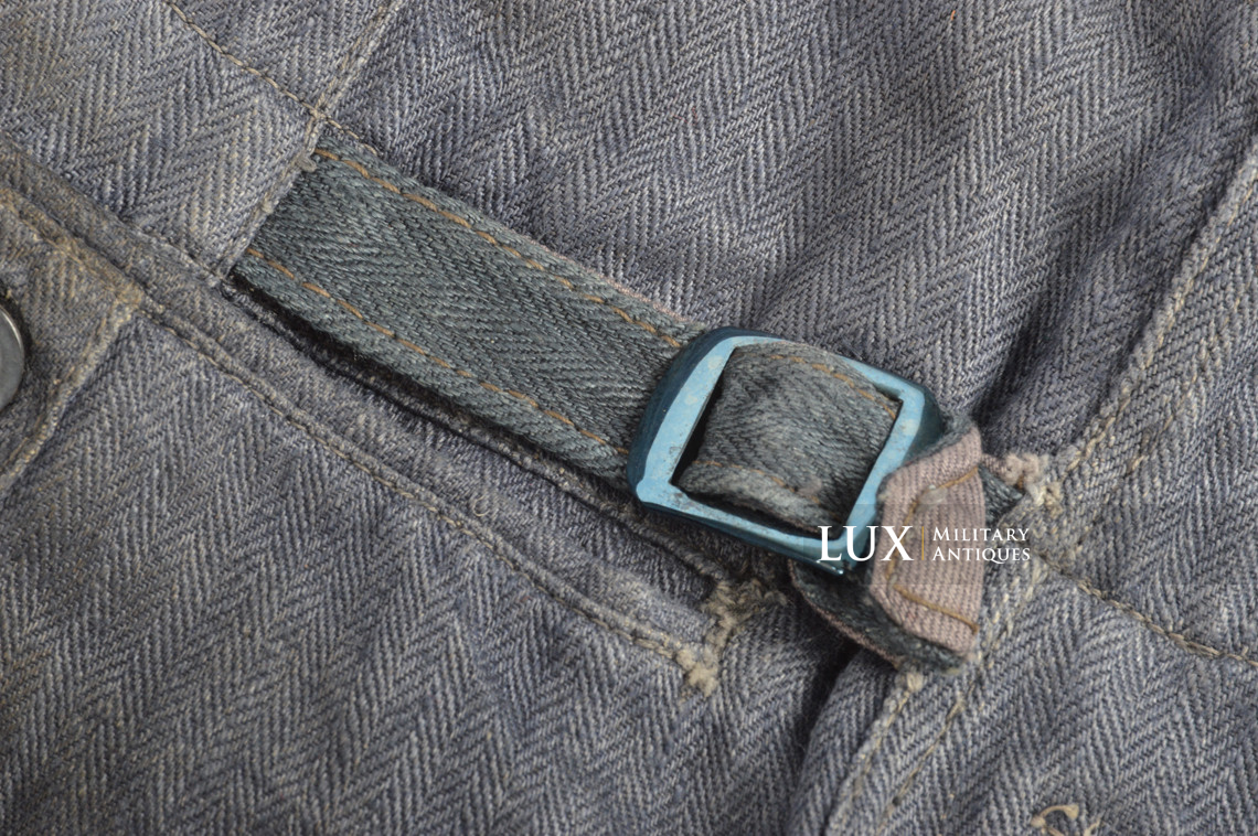 Pantalon M43 Luftwaffe en treillis bleu , « RBNr » - photo 13