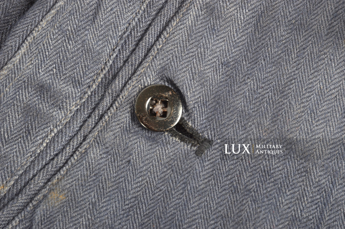 Pantalon M43 Luftwaffe en treillis bleu , « RBNr » - photo 14