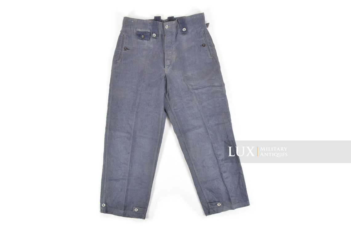 Pantalon M43 Luftwaffe en treillis bleu , « RBNr » - photo 17