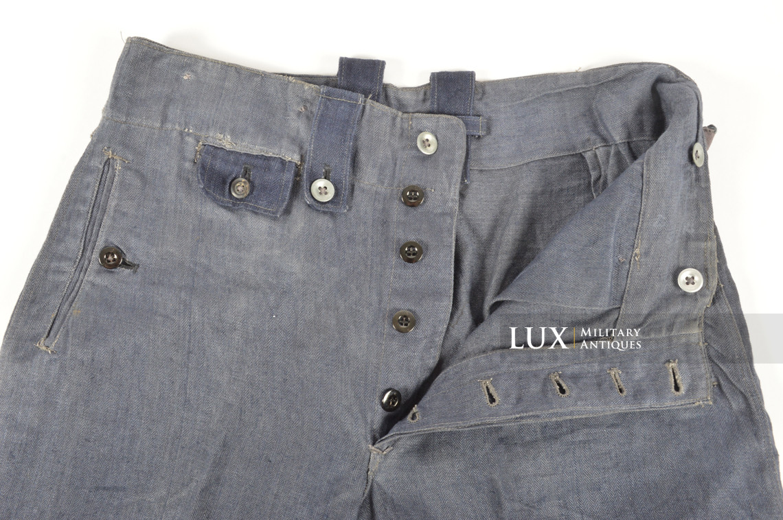 Pantalon M43 Luftwaffe en treillis bleu , « RBNr » - photo 19