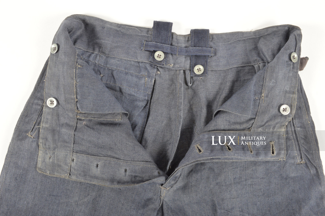 Pantalon M43 Luftwaffe en treillis bleu , « RBNr » - photo 20