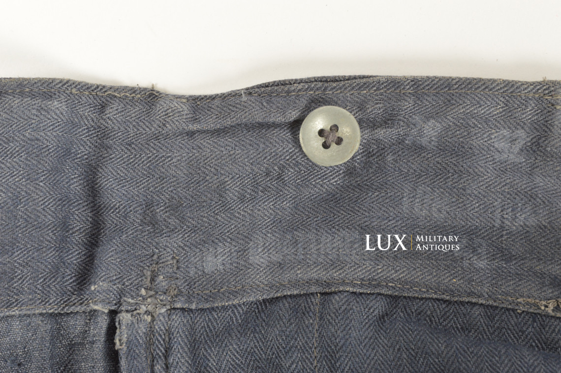 Pantalon M43 Luftwaffe en treillis bleu , « RBNr » - photo 21