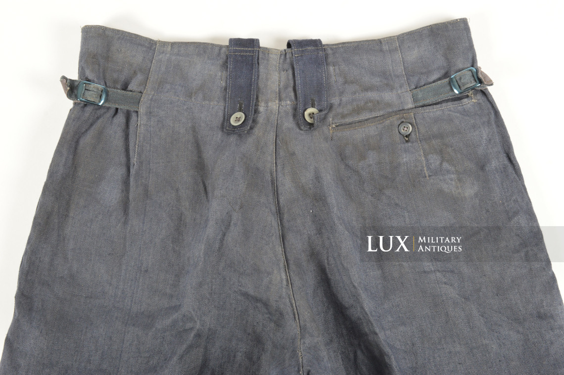 Pantalon M43 Luftwaffe en treillis bleu , « RBNr » - photo 25