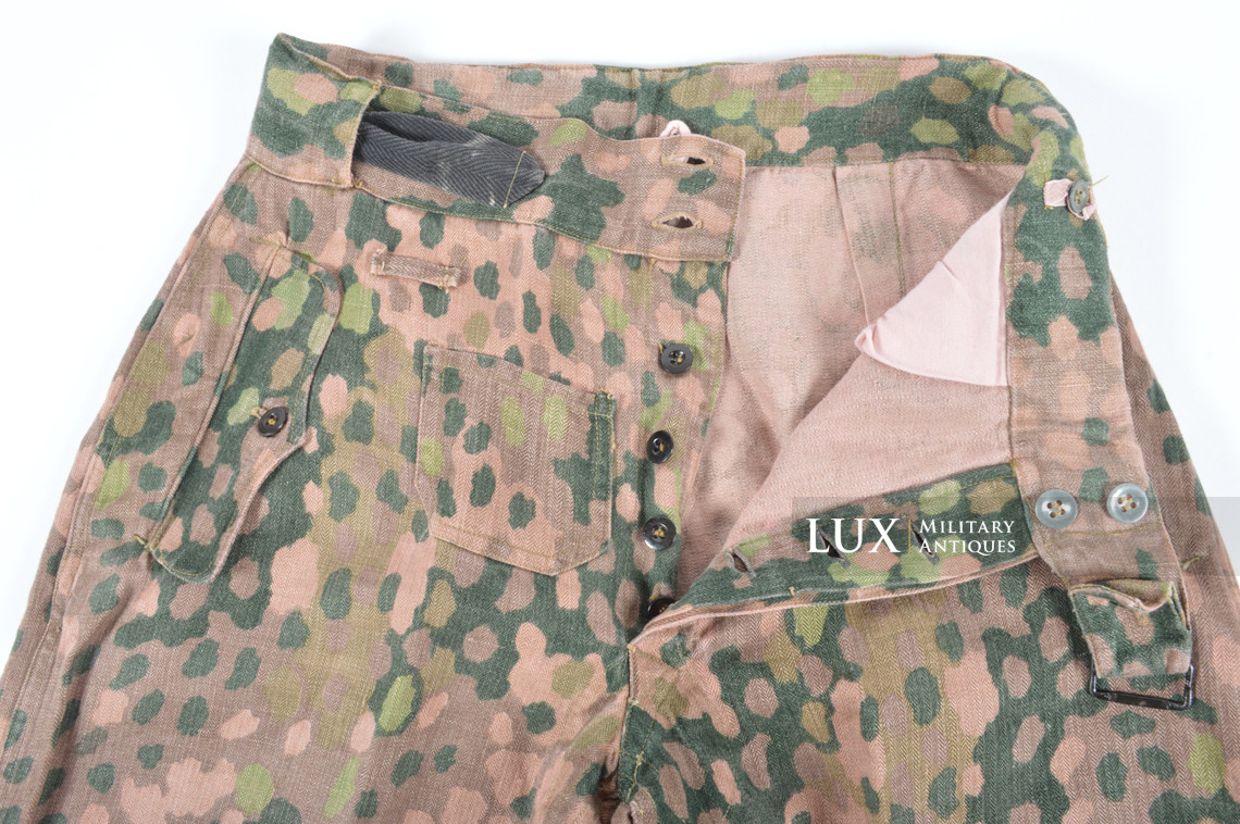 Rare Waffen-SS dot pattern Drillich camouflage panzer trousers - photo 23