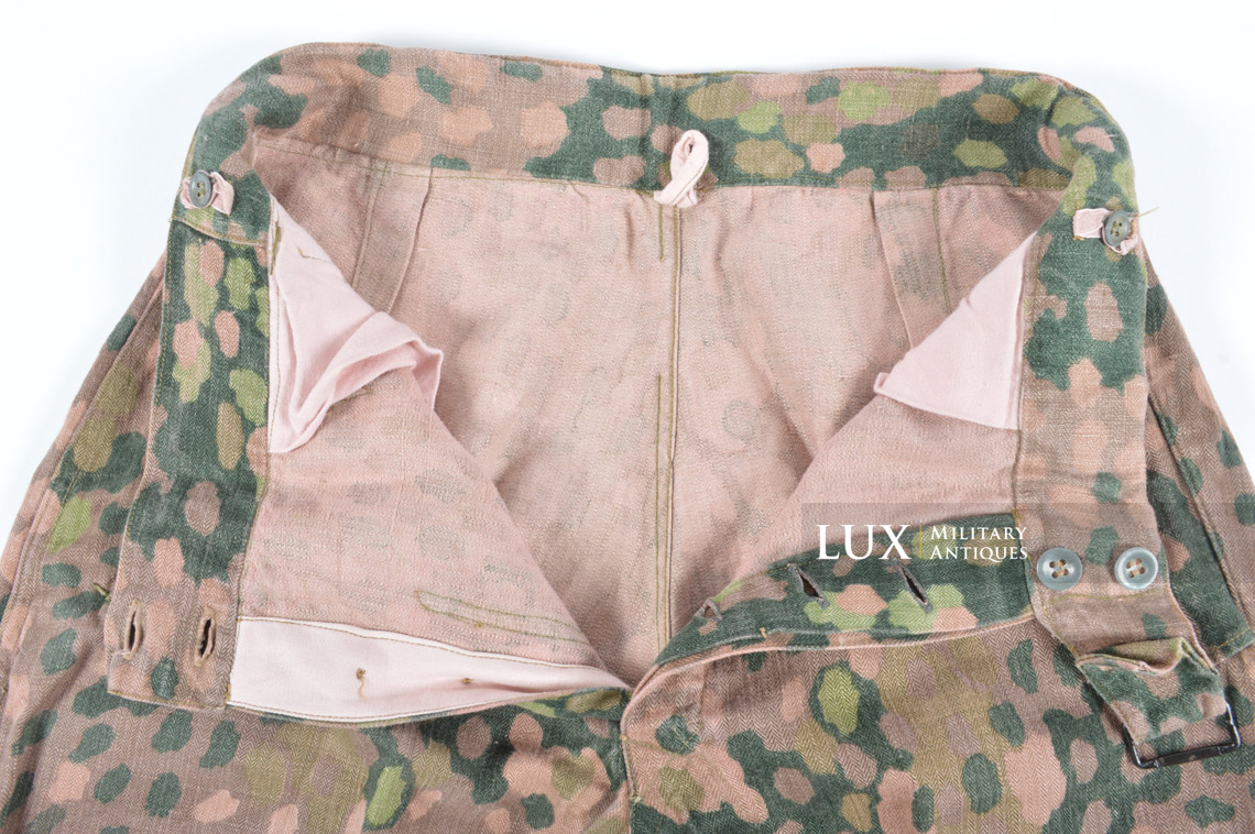 Rare Waffen-SS dot pattern Drillich camouflage panzer trousers - photo 28