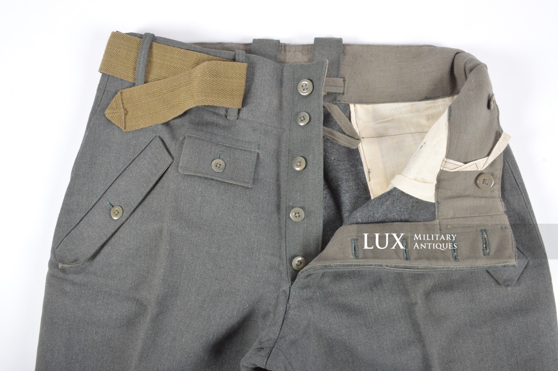 Pantalon allemand M44 de la Heer / Waffen-SS en gabardine, « RBNr » - photo 26