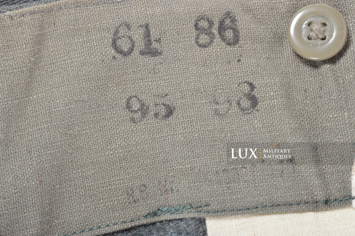 Pantalon allemand M44 de la Heer / Waffen-SS en gabardine, « RBNr » - photo 30