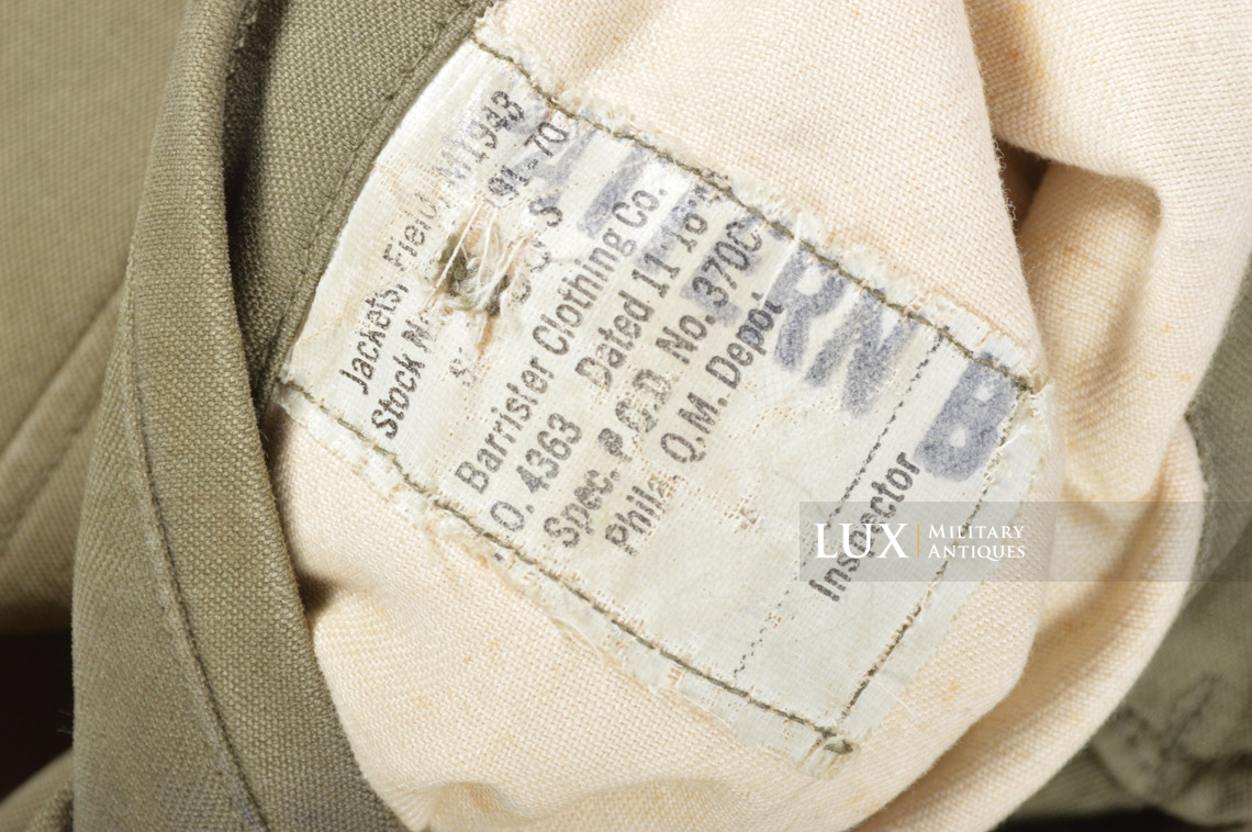 US M43 Field Jacket, 1st pattern, « 3rd Armored Division » - photo 10