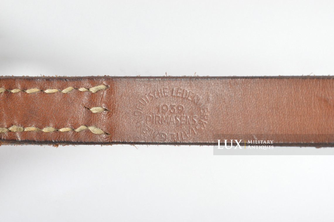 Brelage léger précoce en cuir natural brun, « 1939 » - photo 16
