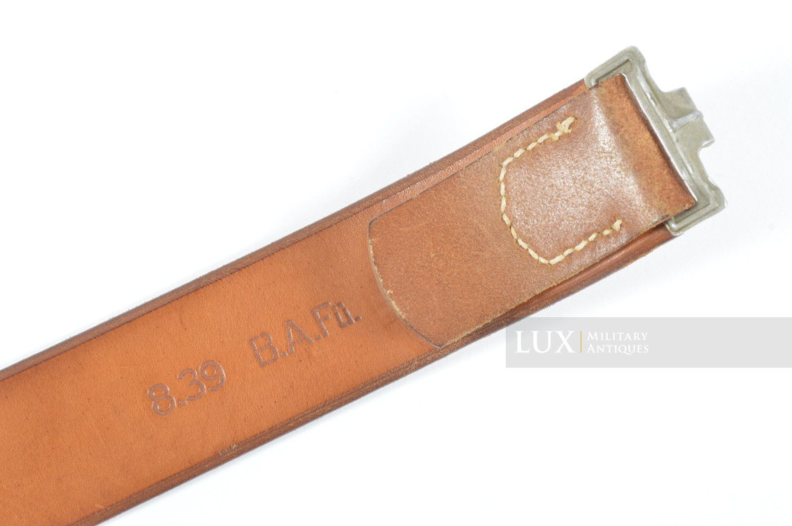 Cuir de ceinturon allemand précoce en cuir brun naturel, « 1939 » - photo 9