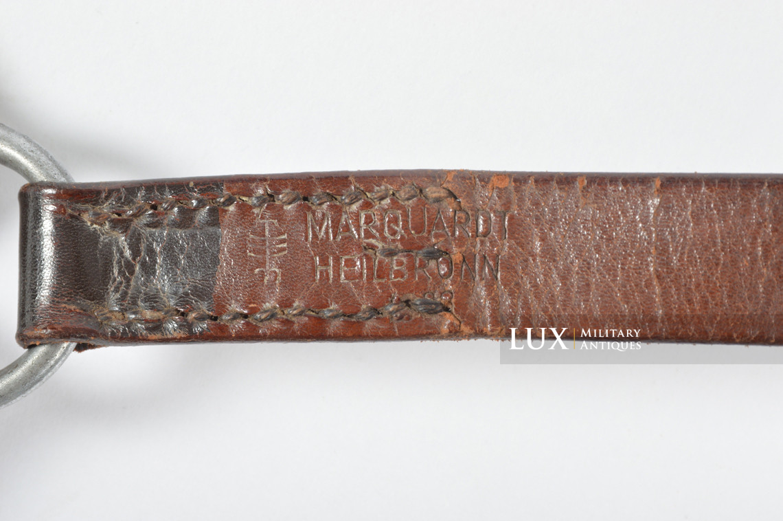 Brelage Luftwaffe précoce en cuir brun chocolat, « 1938 » - photo 16