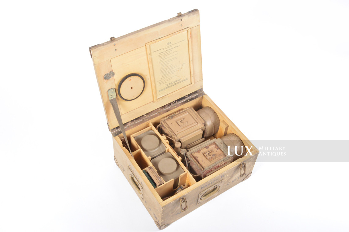 Late-war German issued field lantern storage case set, « Einheitslaterne 42 » - photo 17