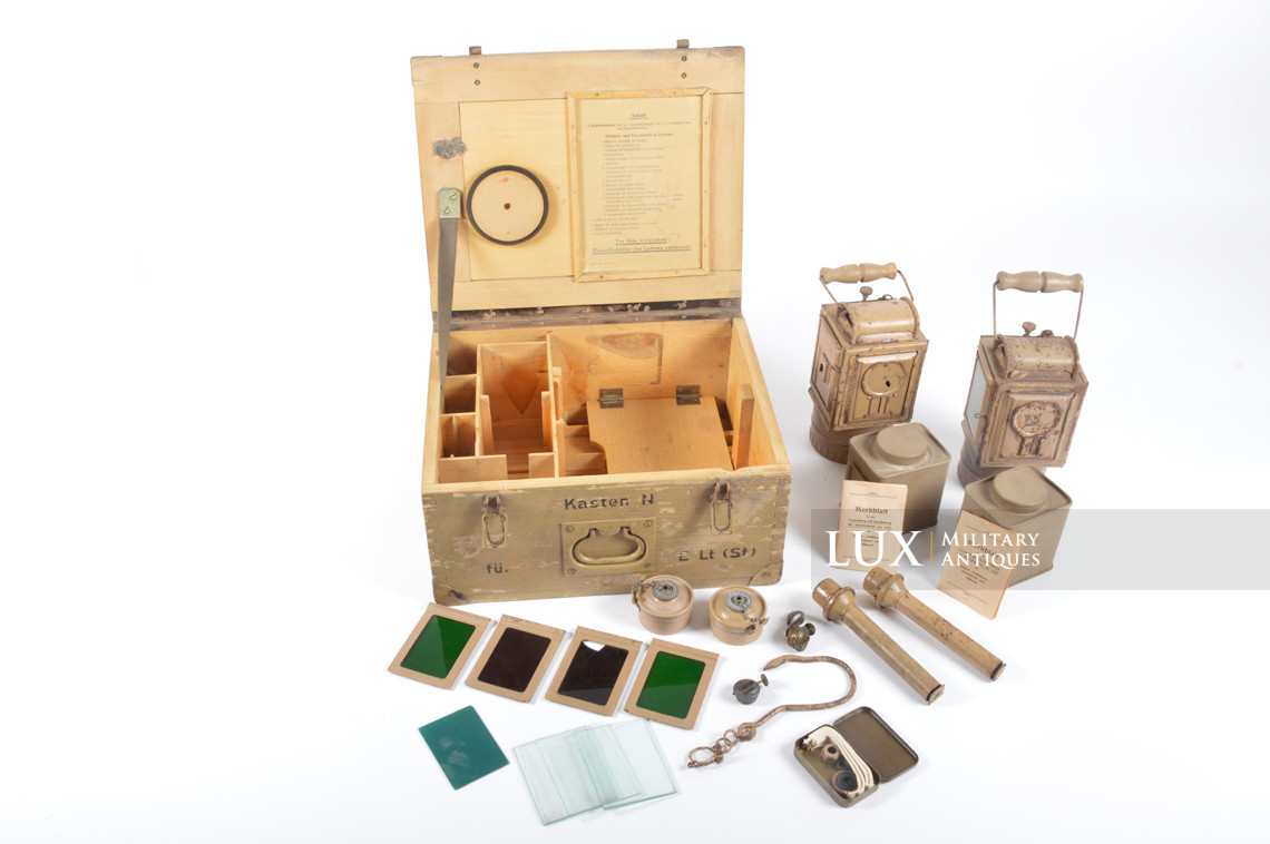 Late-war German issued field lantern storage case set, « Einheitslaterne 42 » - photo 21