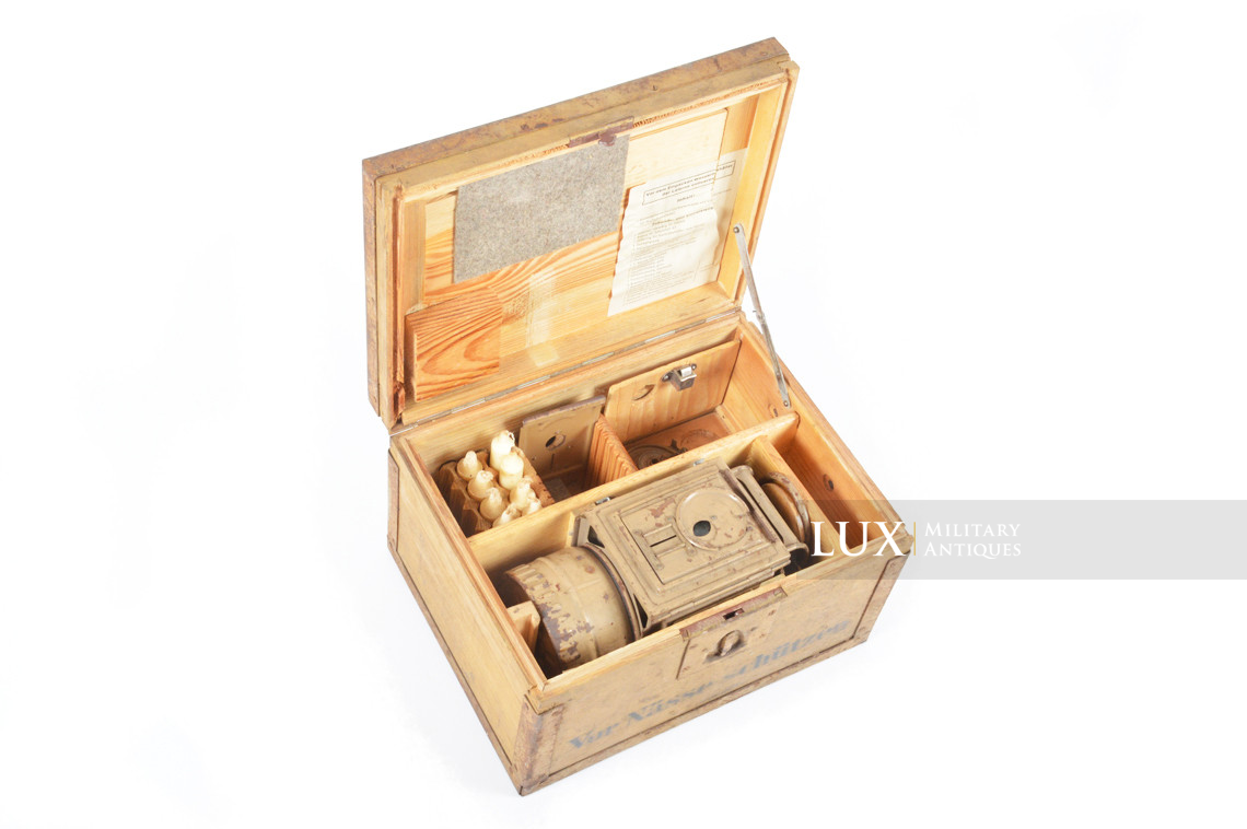 German issued field lantern storage case set, « Einheitslaterne 42 » - photo 4