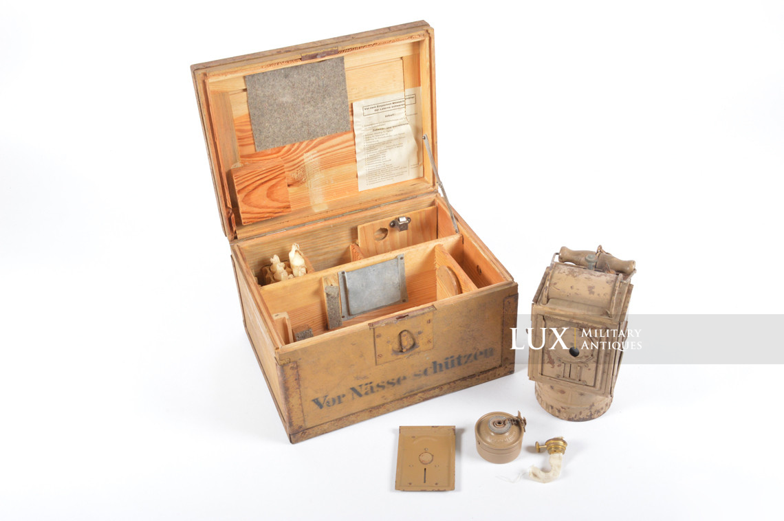 German issued field lantern storage case set, « Einheitslaterne 42 » - photo 21