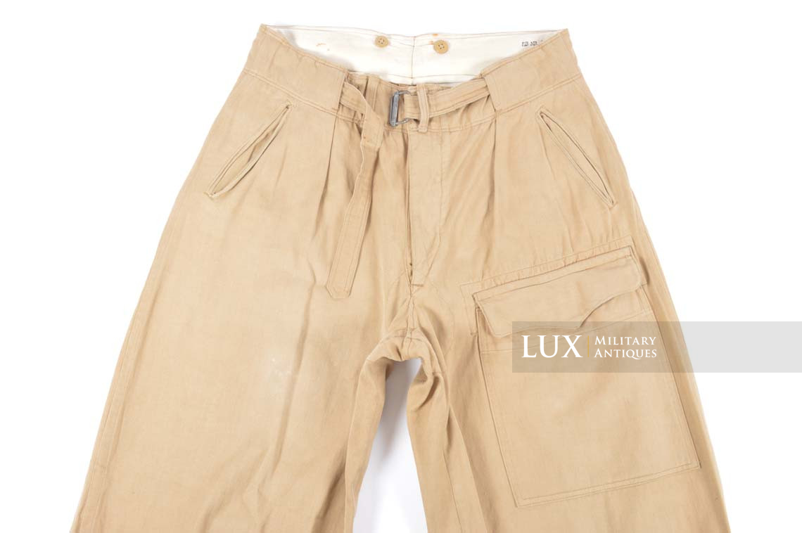 Pantalon tropical Luftwaffe fin de guerre, « RAMCKE » - photo 15