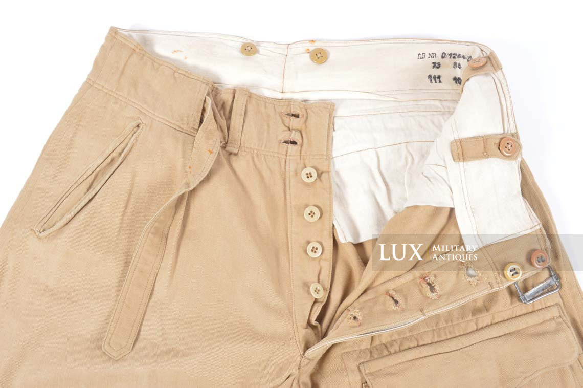 Pantalon tropical Luftwaffe fin de guerre, « RAMCKE » - photo 19