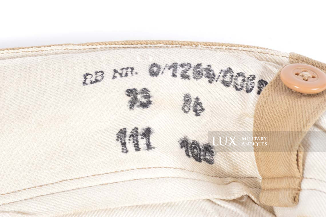 Pantalon tropical Luftwaffe fin de guerre, « RAMCKE » - photo 21
