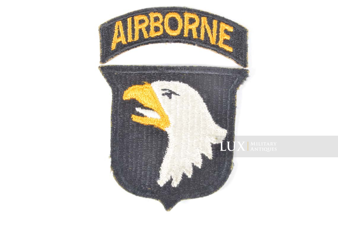 Insigne d’épaule US, 101st Airborne Division, « langue blanche / dos vert » - photo 4